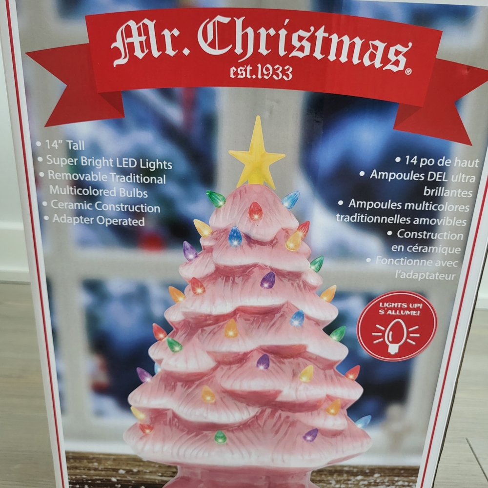 Mr. Christmas Nostalgic Pink Christmas Tree - Picture 2 of 3